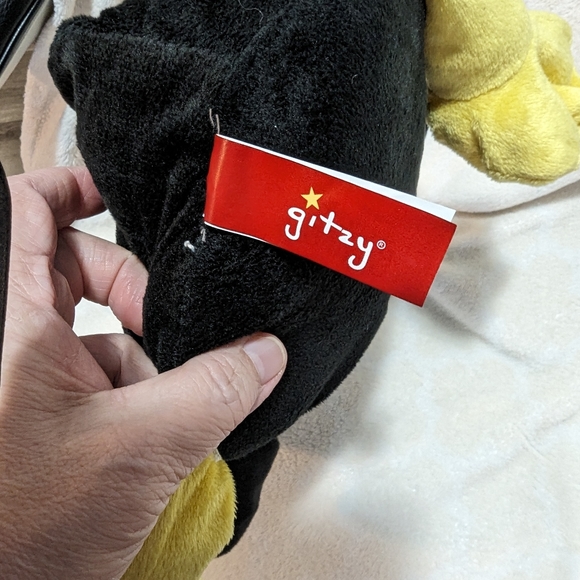 Glitzy stuffed penguin. Soft plush toy. GUC.  12 inches. - Picture 4 of 6
